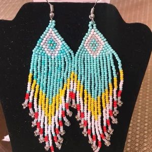 Aretes azul turquesa